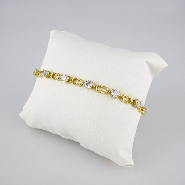 Bracelets Woman/ Pulseras mujer/  Zircon Stone/ 14K Real Color// B0216