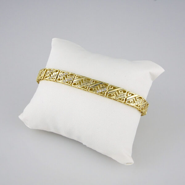 Bracelets Woman/ Pulseras mujer/  Zircon Stone/  14K Real Color// B0220