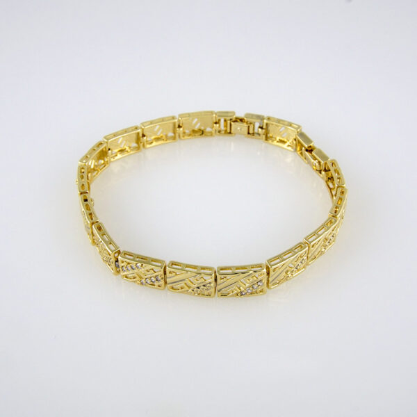 Bracelets Woman/ Pulseras mujer/  Zircon Stone/  14K Real Color// B0220