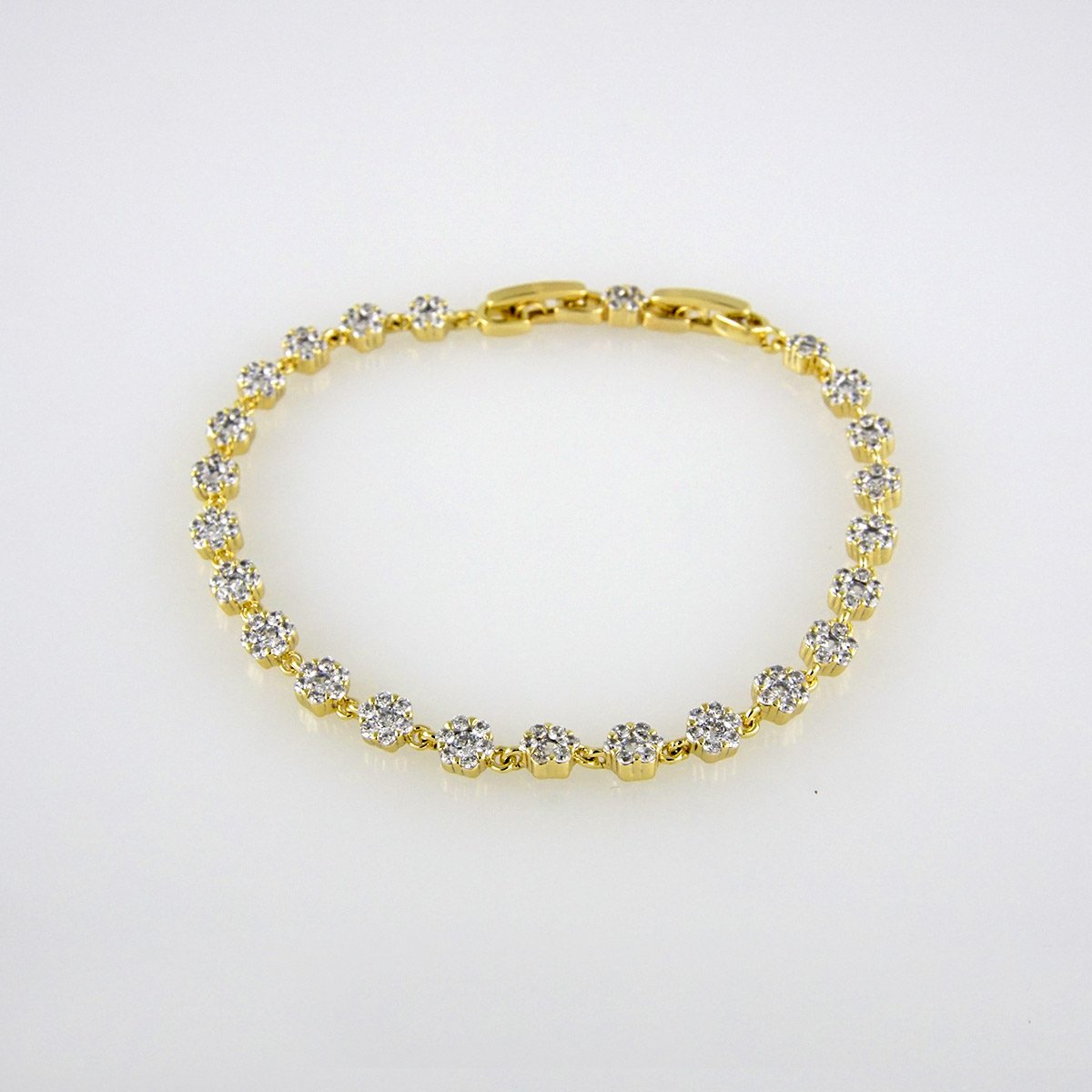 Bracelets Woman/ Pulseras mujer/ Zircon Stone/ 14K Real Color// B0225 ...