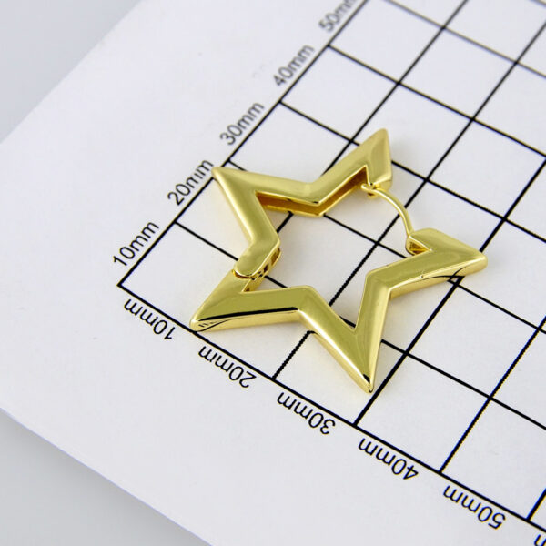 Earrings Woman/Aretes Dama/  Plain/  14K Real Color// E195