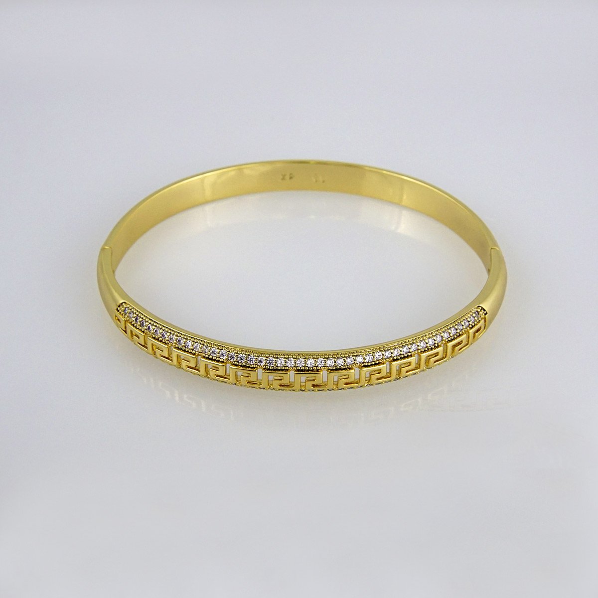 Bangles Woman/ Pulsos Damas/ Zircon Stone/ 14K Real Color// P0134 ...