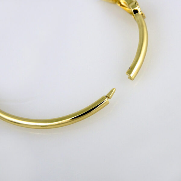 Bangles Woman/ Pulsos Damas/  Zircon Stone/  14K Real Color// P0135 - Image 3