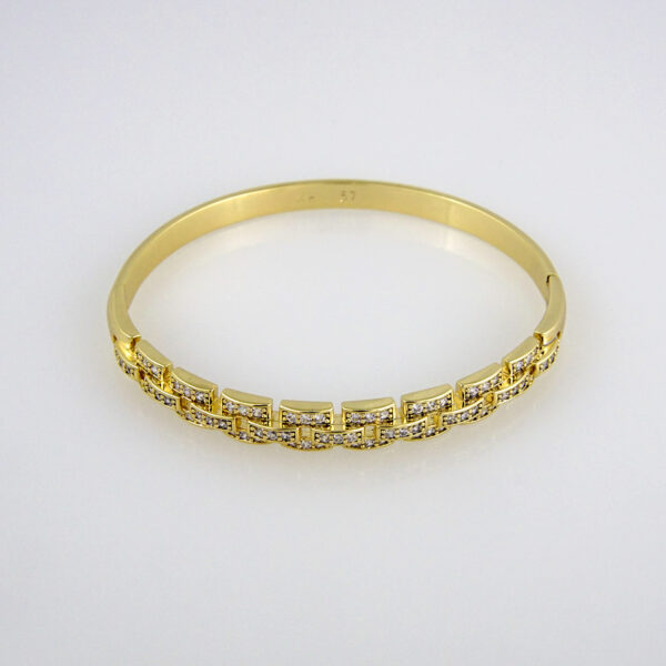 Bangles Woman/ Pulsos Damas/ Zircon Stone/ 14K Real Color// P0136