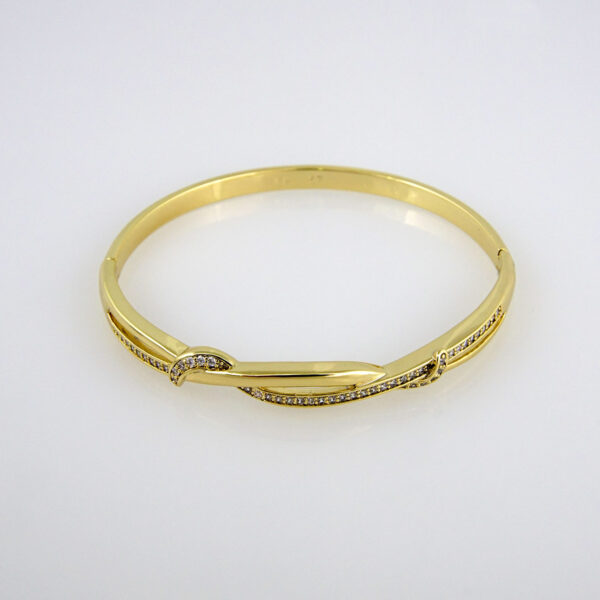 Bangles Woman/ Pulsos Damas/  Zircon Stone/  14K Real Color// P0140