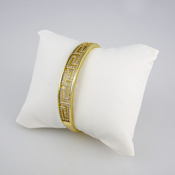 Bangles Woman/ Pulsos Damas/  Zircon Stone/  14K Real Color// P0141