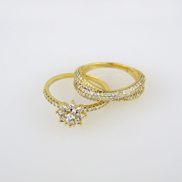 Woman Ring/ Anillos Damas/ Wedding Ring/  Zircon Stone/  14K Real Color// R066E