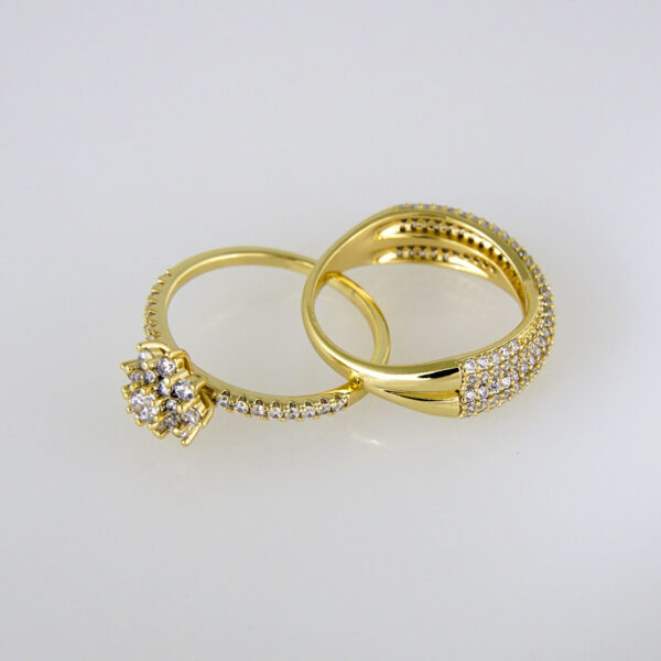 Woman Ring/ Anillos Damas/ Wedding Ring/  Zircon Stone/  14K Real Color// R066E
