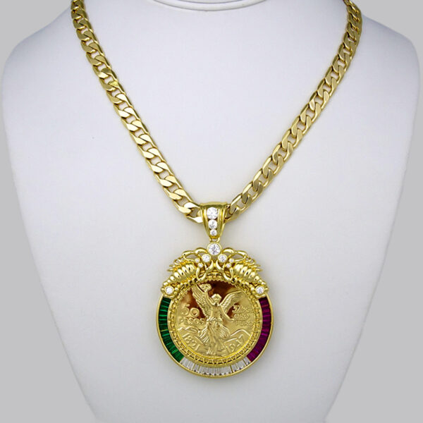Cadenas & Colgantes/ Chain Men/ 14K Real Color/ Zircon Stone// SET210