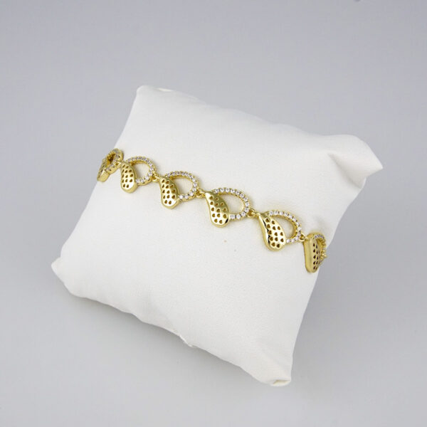 Bracelets Woman/ Pulseras Dama/  Zircon Stone/ 14K Real Color// B227