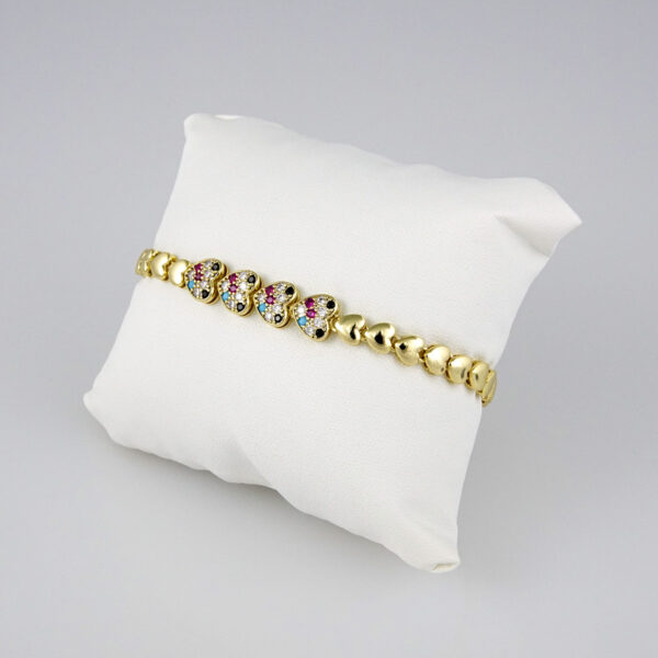 Bracelets Woman/ Pulseras Dama/  Zircon Stone/ 14K Real Color// B230