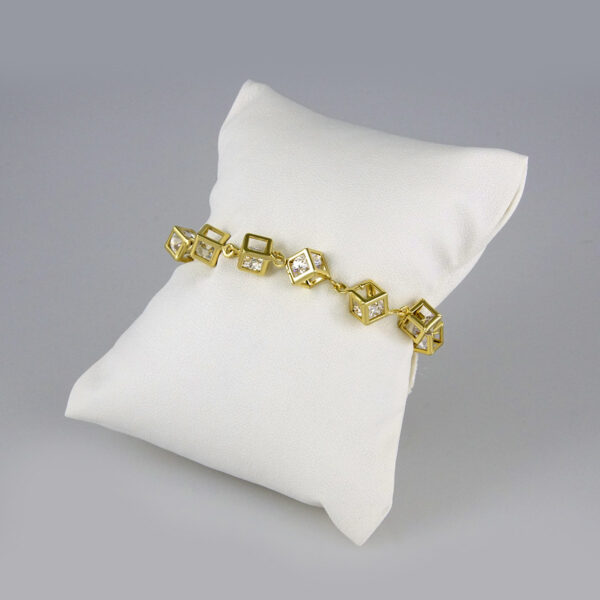 Bracelets Woman/ Pulseras Dama/ Zircon Stone/14K Real Color// B238