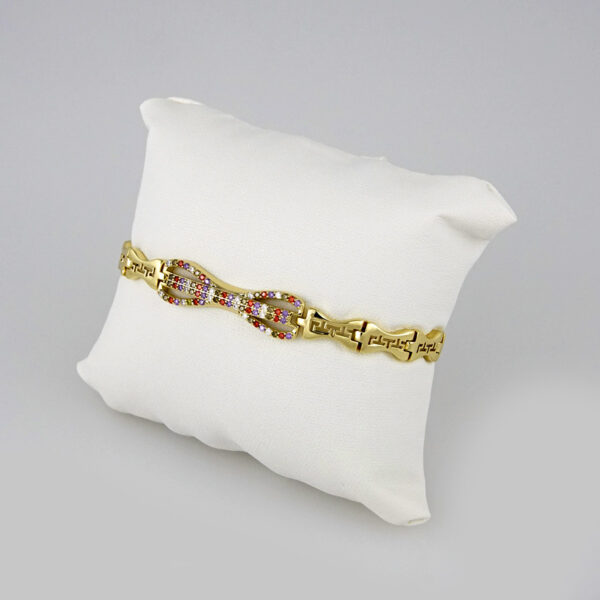 Bracelets Woman/ Pulseras mujer/   Zircon Stone/  14K Real Color// B253