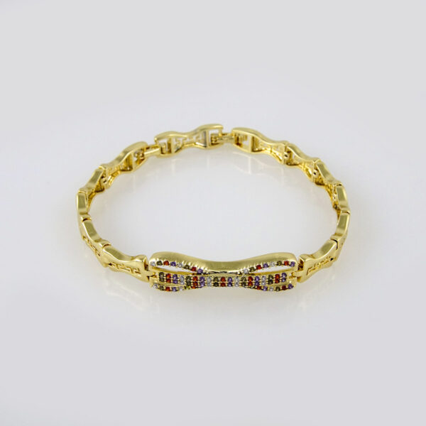 Bracelets Woman/ Pulseras mujer/   Zircon Stone/  14K Real Color// B253 - Image 2