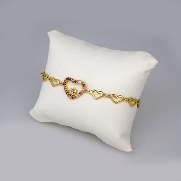 Bracelets Woman/ Pulseras Dama/ Zircon Stone/14K Real Color// B255