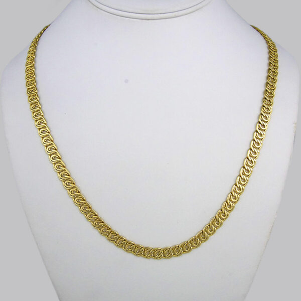 Chains/ Cadenas/  14K Real Color/  Plain/  6mmx50cm// N60018