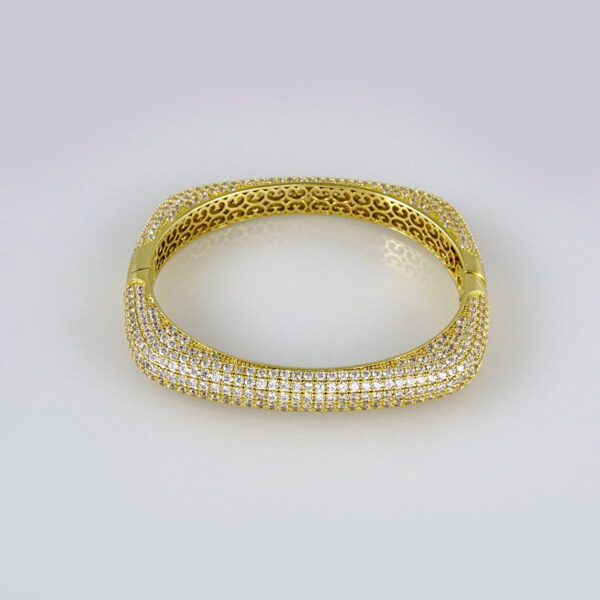 Bangles Woman/ Pulsos Dama/ Zircon Stone/ 14K Real Color// P00145