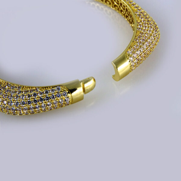 Bangles Woman/ Pulsos Dama/ Zircon Stone/ 14K Real Color// P00145