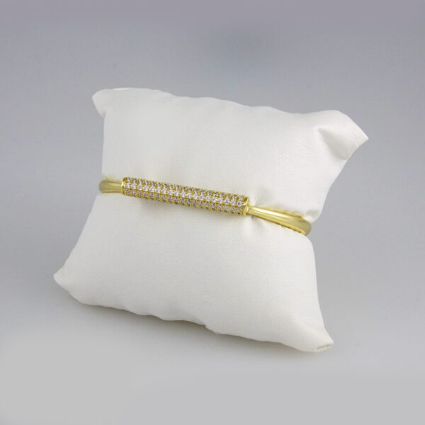Bangles Woman/ Pulsos Damas/  Zircon Stone/  14K Real// P00147