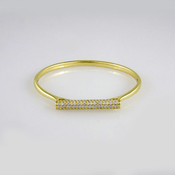 Bangles Woman/ Pulsos Damas/  Zircon Stone/  14K Real// P00147 - Image 2