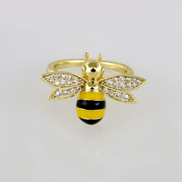 R088 Ring - Anillos - 14K Real Color - Zircon Stone
