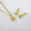 Cadenas & Colgantes/ Chain W/Pendants / 14K Real Color/Zircon Stone/ 3mm x 45cm// SET211