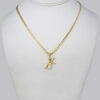 Cadenas & Colgantes/ Chain W/Pendants /  14K Real Color/  Zircon Stone/  3mm x 45cm// SET214 - Image 2