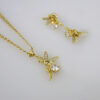 Cadenas & Colgantes/ Chain W/Pendants /  14K Real Color/  Zircon Stone/  3mm x 45cm// SET214