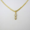 Cadenas & Colgantes & Earrings/ Chain W/Pendants / 14K Real Color/ Zircon Stone/ 3mmx45cm// SET224 - Image 2