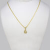 Cadenas & Colgantes & Earrings/ Chain W/Pendants /  14K Real Color/  Zircon Stone/  2mmx45cm// SET226 - Image 3