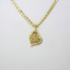 Cadenas & Colgantes & Earrings/ Chain W/Pendants /  14K Real Color/  Zircon Stone/  3mmx45cm// SET228 - Image 2