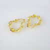 Cadenas & Colgantes & Earrings/ Chain W/Pendants /14K Real Color/ Plain/ 3mm x45cm// SET235 - Image 5