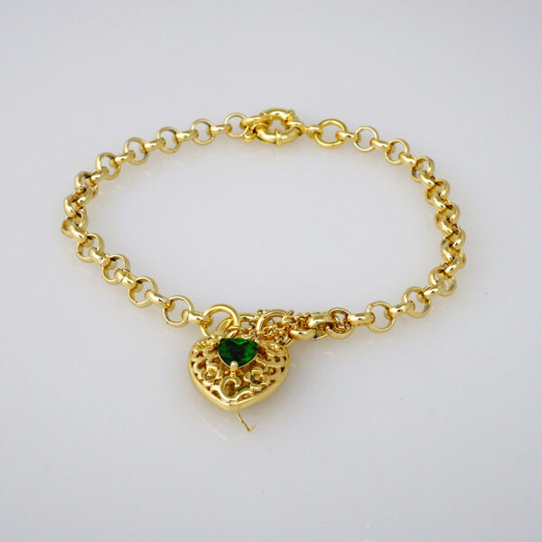 Bracelets Woman/ Pulseras Dama/  Zircon Stone/ 14K Real Color// B264