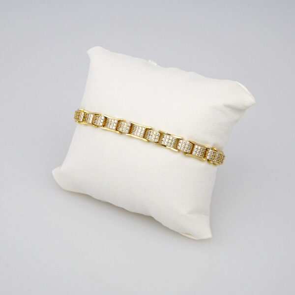 Bracelets Woman/ Pulseras mujer/   Zircon Stone/  14K Real Color// B274