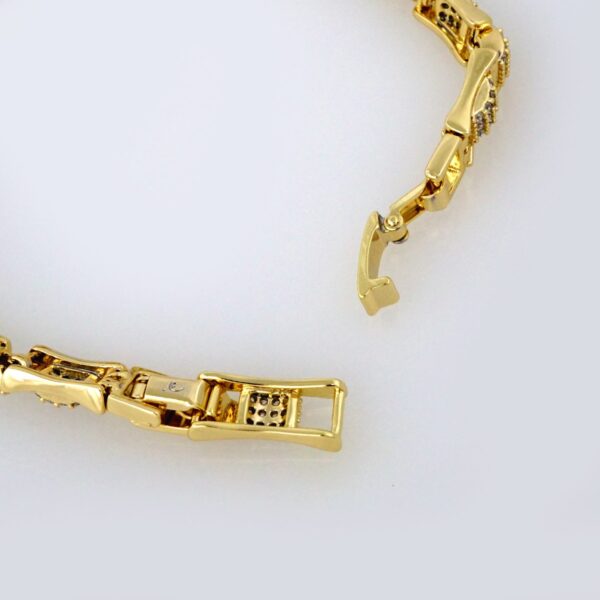 Bracelets Woman/ Pulseras mujer/   Zircon Stone/  14K Real Color// B274
