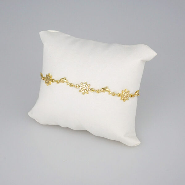 Bracelets Woman/ Pulseras Dama/ Zircon Stone/14K Real Color// B278