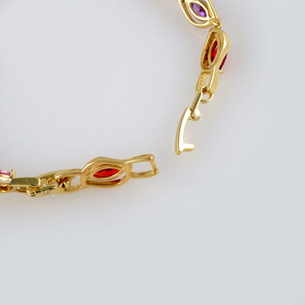 Bracelets Woman/ Pulseras Dama/  Zircon Stone/  14K Real Color// B286