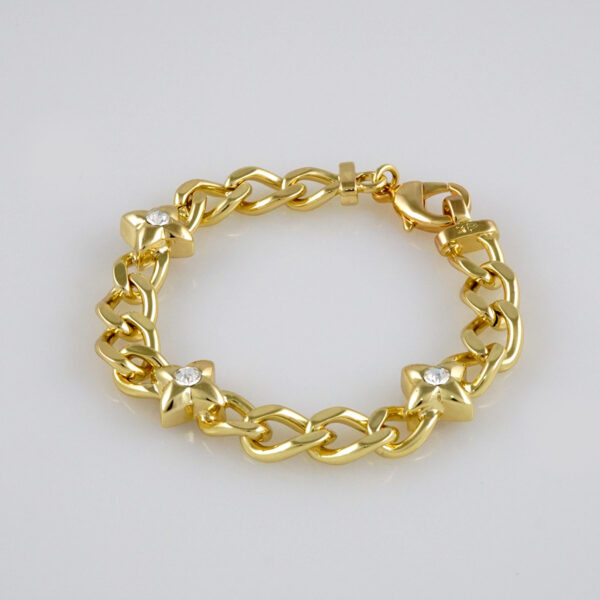 Bracelets Woman/ Pulseras Dama/  Zircon Stone/  14K Real Color// B290