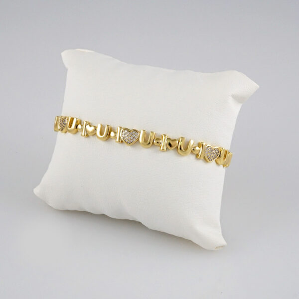 Bracelets Woman/ Pulseras Dama/  Zircon Stone/ 14K Real Color// B293