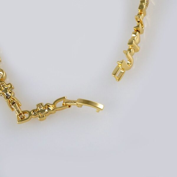 Bracelets Woman/ Pulseras Dama/  Zircon Stone/ 14K Real Color// B293 - Image 3