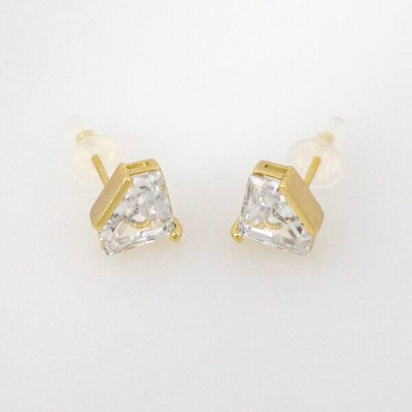 Earrings Woman/ Aretes Dama/ Zircon Stone/ 14k Real Color// E236