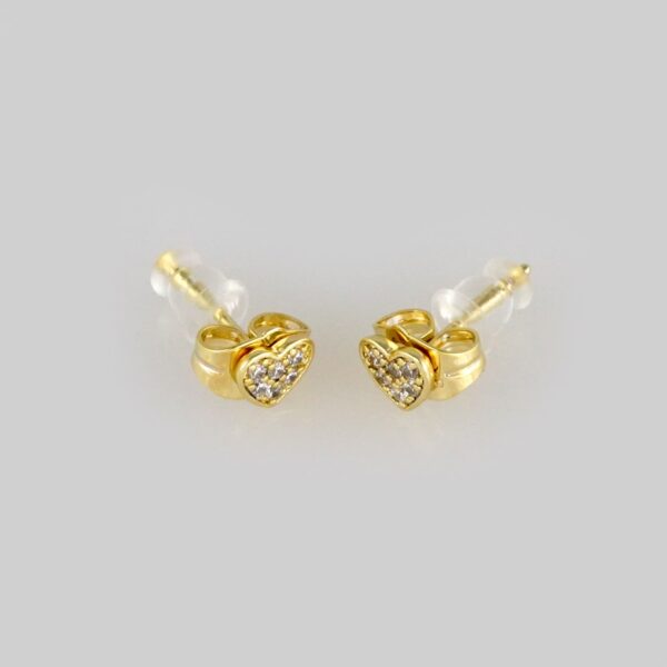 Earrings Woman/ Aretes Dama/ Zircon Stone/ 14k Real Color// E244