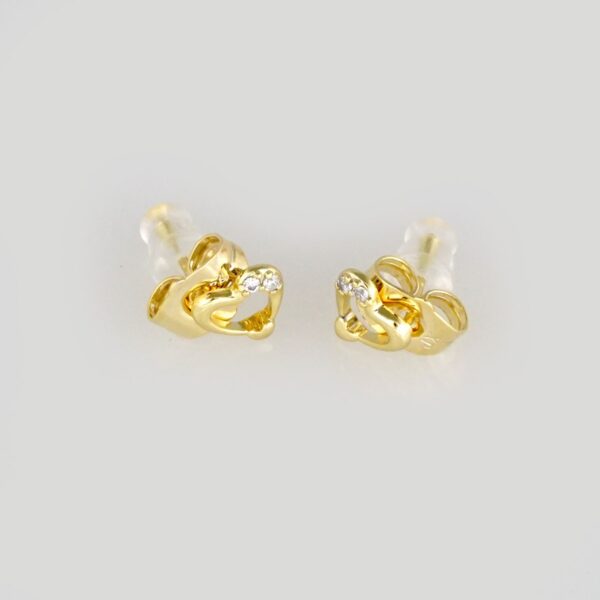 Earrings Woman/ Aretes Dama/ Zircon Stone/ 14k Real Color// E245