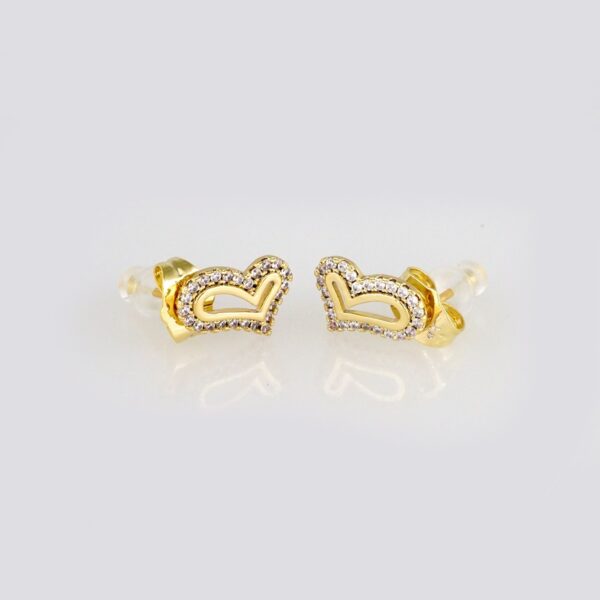Earrings Woman/ Aretes Dama/ Zircon Stone/ 14k Real Color// E247