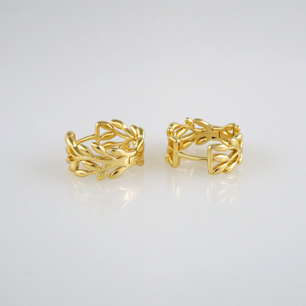 Earrings Woman/ Aretes Dama/Zircon Stone/14k Real Color/ / E261 - Image 2