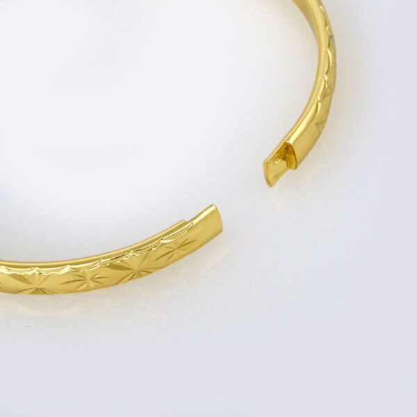 Bangles Woman/ Pulsos Damas/ Plain/ 14K Real Color// P00153