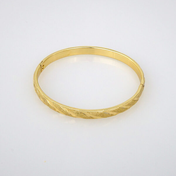 Bangles Woman/ Pulsos Damas/   Plain/  14K Real Color// P00158