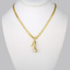 Cadenas & Colgantes/ Chain W/  Pendants/ 14K Real Color/  Zircon Stone/ 6mm x 45cm// SET293