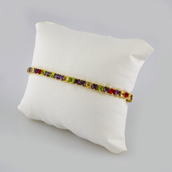 Bracelets Woman/ Pulseras Dama/ Zircon Stone/14K Real Color// B307