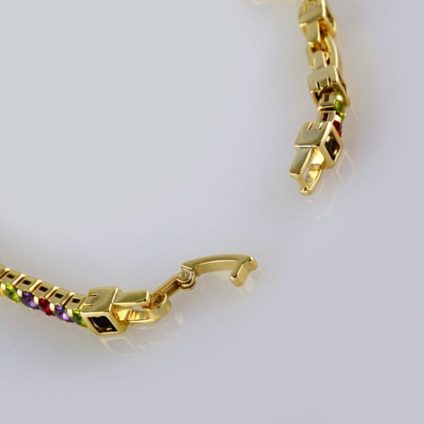 Bracelets Woman/ Pulseras Dama/ Zircon Stone/14K Real Color// B307 - Image 3